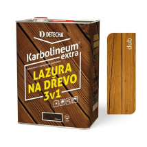 Detecha Karbolineum Extra lazúra na drevo 3v1, dub, 8 kg