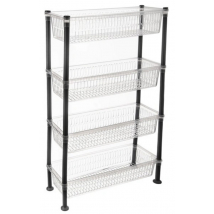 REGÁL UH 4 POSCHODIA SLIM TRANSPARENT