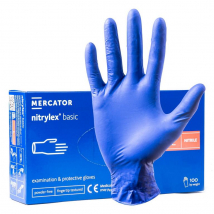 Mercator Nitrylex Basic nitrilové rukavice tmavomodré, veľkosť L, 100 ks
