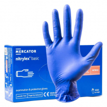 Mercator Nitrylex Basic nitrilové rukavice tmavomodré XL, 100 ks