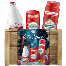 KAZETA OLD SPICE DEEP SEA SPRCHOVÝ GÉL 250ML + STICK 50ML + VODA PO HOLENÍ 100ML 