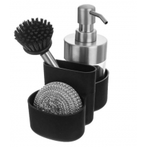 DÁVKOVAČ SAPONÁTU NEREZ/UH S ORGANIZATOROM 0,35L