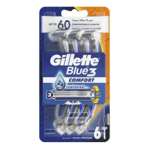Gillette Blue3 Comfort jednorázové holiace strojčeky, 6 ks