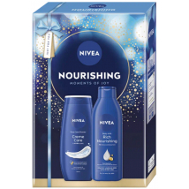 KAZETA NIVEA NOURISHING SPRCHOVÝ GÉL 250ML + TELOVÉ MLIEKO 250ML 