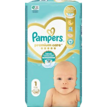 Pampers Premium Care detské plienky veľkosť 1 Newborn, 50 ks, 2-5 kg