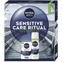KAZETA NIVEA SENSITIVE CARE RITUAL PENA NA HOLENIE 200ML + VODA PO HOLENÍ 100ML