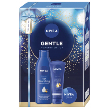 KAZETA NIVEA GENTLE TELOVÉ MLIEKO 250ML + KRÉM NA RUKY 100ML + KRÉM 30ML