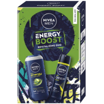 KAZETA NIVEA ENERGY BOOST SPRCHOVÝ GÉL 250ML + ANTIPERSPIRANT 150ML