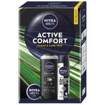 KAZETA NIVEA ACTIVE COMFORT SPRCHOVÝ GÉL 250ML + ANTIPERSPIRANT 150ML + KRÉM 30ML