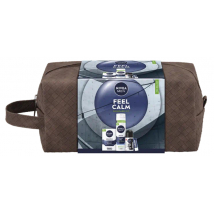 KAZETA NIVEA FEEL CALM BALZAM PO HOLENÍ 100ML + GÉL NA HOLENIE 200ML + ROLL ON 50ML + LABELLO 4,8G