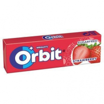 Orbit Strawberry žuvačky bez cukru, 14 g