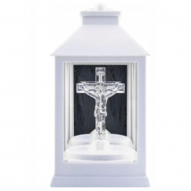LAMPÁŠ LED S KRÍŽOM 23 CM BIELY