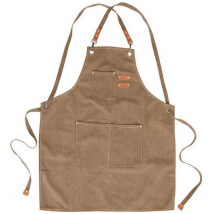 ZÁSTERA BAVLNA KUCHYNSKÁ CANVAS GRIL HNEDÁ