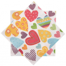 SERVÍTKY SRDCE 20 KS 33 X 33