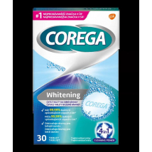 Corega Tabs Triple Whitening čistiace tablety na zubné náhrady, 66 ks