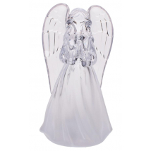ANJEL LED 11CM TEPLA BIELA
