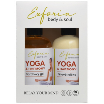 KAZETA YOGA EUFORIA SPRCHOVÝ GÉL 250ML + TELOVÉ MLIEKO 250ML 