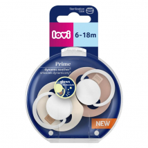 CANPOL LOVI CUMLÍK SILIKÓNOVÝ  DYNAMICKÝ SVIETACI IVORY BLUSH 6-18M 2KS