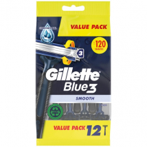 Gillette Blue3 Smooth jednorazové holiace strojčeky, 12 ks