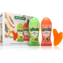 Palmolive Skin Radiance darčeková kazeta 2× sprchový gél + gua sha