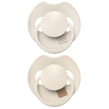 CANPOL LOVI CUMLÍK SILIKÓNOVÝ 6-18M 2KS DYNAMICKÝ 6-18M 2KS COCONUT, IVORY