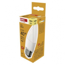 Emos LED žiarovka Basic sviečka E27, 5,5 W (40 W), neutrálna biela