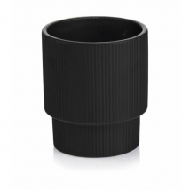 KVETINÁČ BARCELONA 13 CM POHÁR MATNÝ ČIERNY