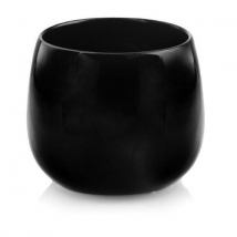 KVETINÁČ PIANO 15 CM GUĽATÝ ČIERNY
