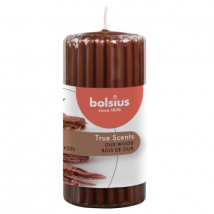 BOLSIUS VONNÁ SVIEČKA REBROVANÁ 120/58 OUD WOOD