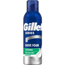 Gillette Series Sensitive pena na holenie s aloe vera, 400 ml