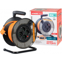 Strend Pro Predlžovací kábel na bubne DG-FB04, 25 m, 4 zásuvky, 1,5 mm²