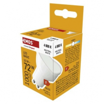 Emos LED žiarovka Basic GU10, 10 W (72 W), neutrálna biela