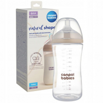 Canpol Babies Dojčenská fľaša Natural Shape Anti-colic, 330 ml