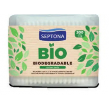 Septona Bio Biodegradable vatové tyčinky, 200 ks