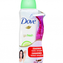 DOVE DEODORANT SVIEŽI DOTYK 150 ML +ŽILETKA