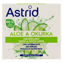 Astrid Aloe a Uhorka osviežujúci denný a nočný krém, 50 ml