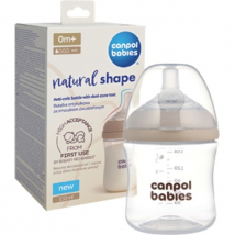 Canpol Babies Dojčenská antikolíková fľaša Natural Shape, 150 ml, 0m+