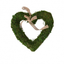 SRDCE MACH ZAVESNE ZELENE 30X30X4CM