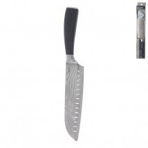 NOZ KUCHYNSKY DAMASKOVA OCEL/PAKA SANTOKU 18,5CM