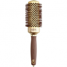 Olivia Garden Expert Blowout Shine Wavy Bristles Gold & Brown, kefa na fúkanie a natáčanie, priemer 25 mm