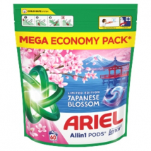 Ariel All in 1 Pods Japanese Blossom pracie kapsuly, 60 ks