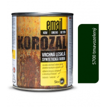 KOROZAL EMAIL 5700 TMAVOZELENÝ 0,75 KG