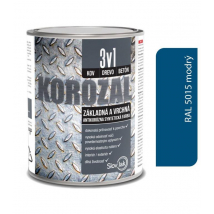 KOROZAL 3V1 RAL 5015 MODRÝ 0,75 L