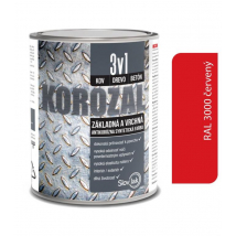 KOROZAL 3V1 RAL 3000 ČERVENÝ 0,75 L