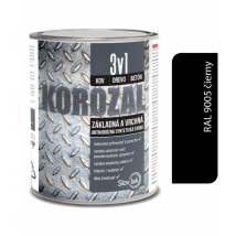 KOROZAL 3V1 RAL 9005 ČIERNY 2,5 L