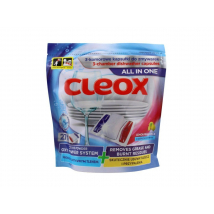 Cleox All in One 3-komorové kapsuly do umývačky riadu, citrón, 27 ks