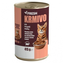Fresh Konzerva pre mačky hovädzie kúsky, 415 g