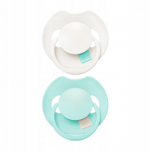 Lovi Cumlík silikónový dynamický Prime Lagoon Mint Cream, 0–6 m, 2 ks