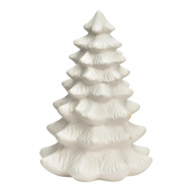 Wurm Biely porcelánový vianočný stromček, 8x11x8 cm