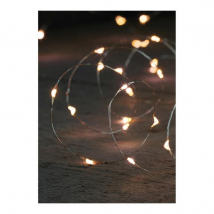 Wurm LED svetelná reťaz s časovačom, teplá biela, 20 LED, 1 m